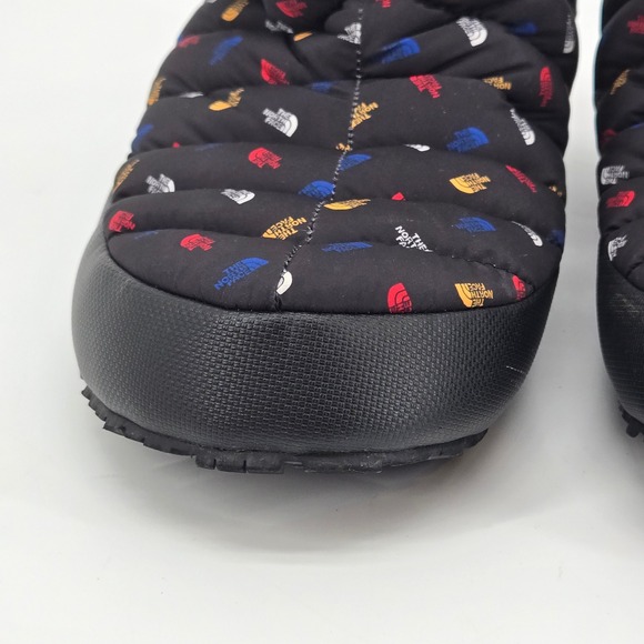 The North Face Nuptse Praction Slipper Bootie Multi Logo Black Red Mens 10 main image 4